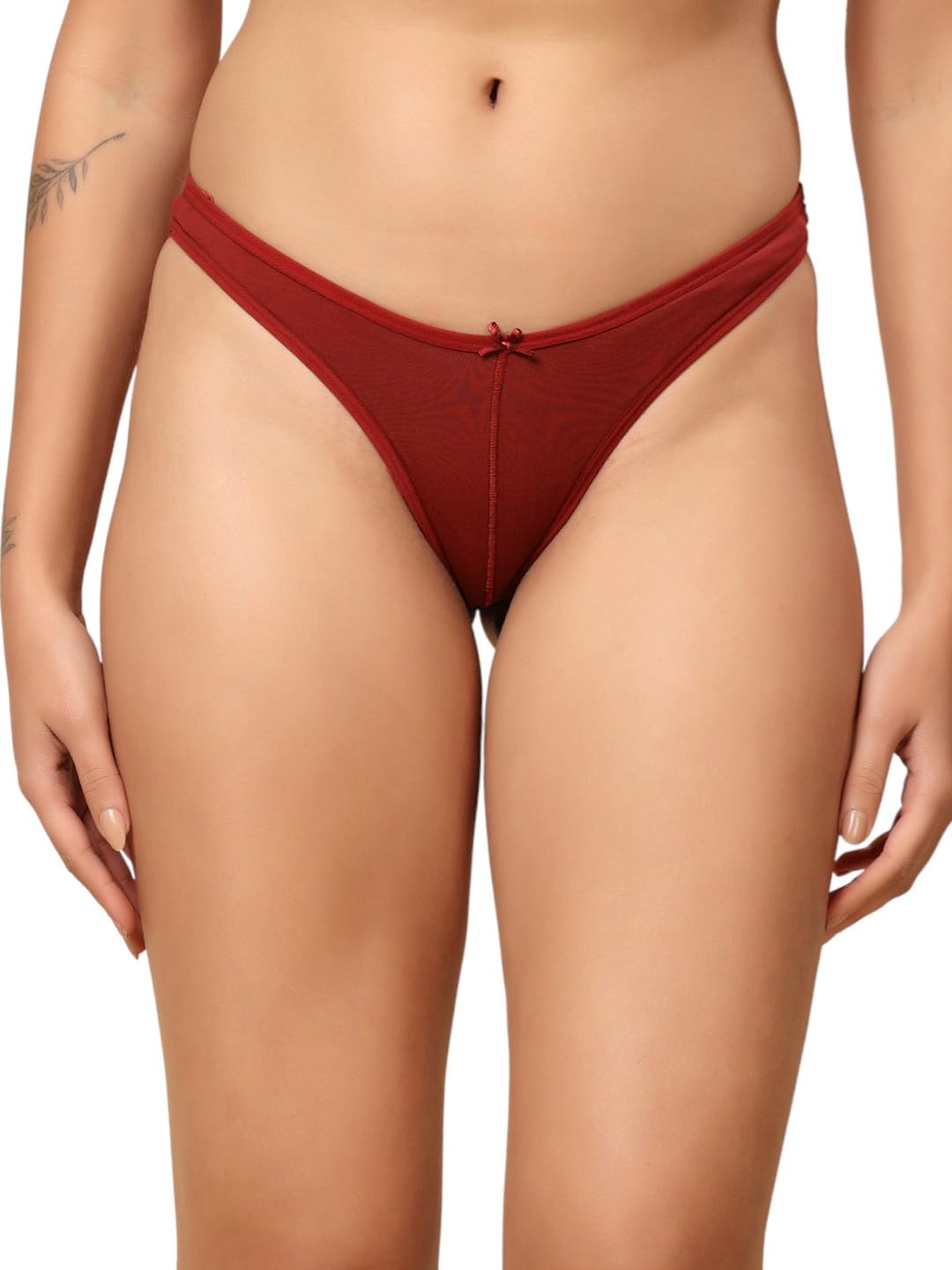 Women Microfiber & Cotton Brazilian Bikini