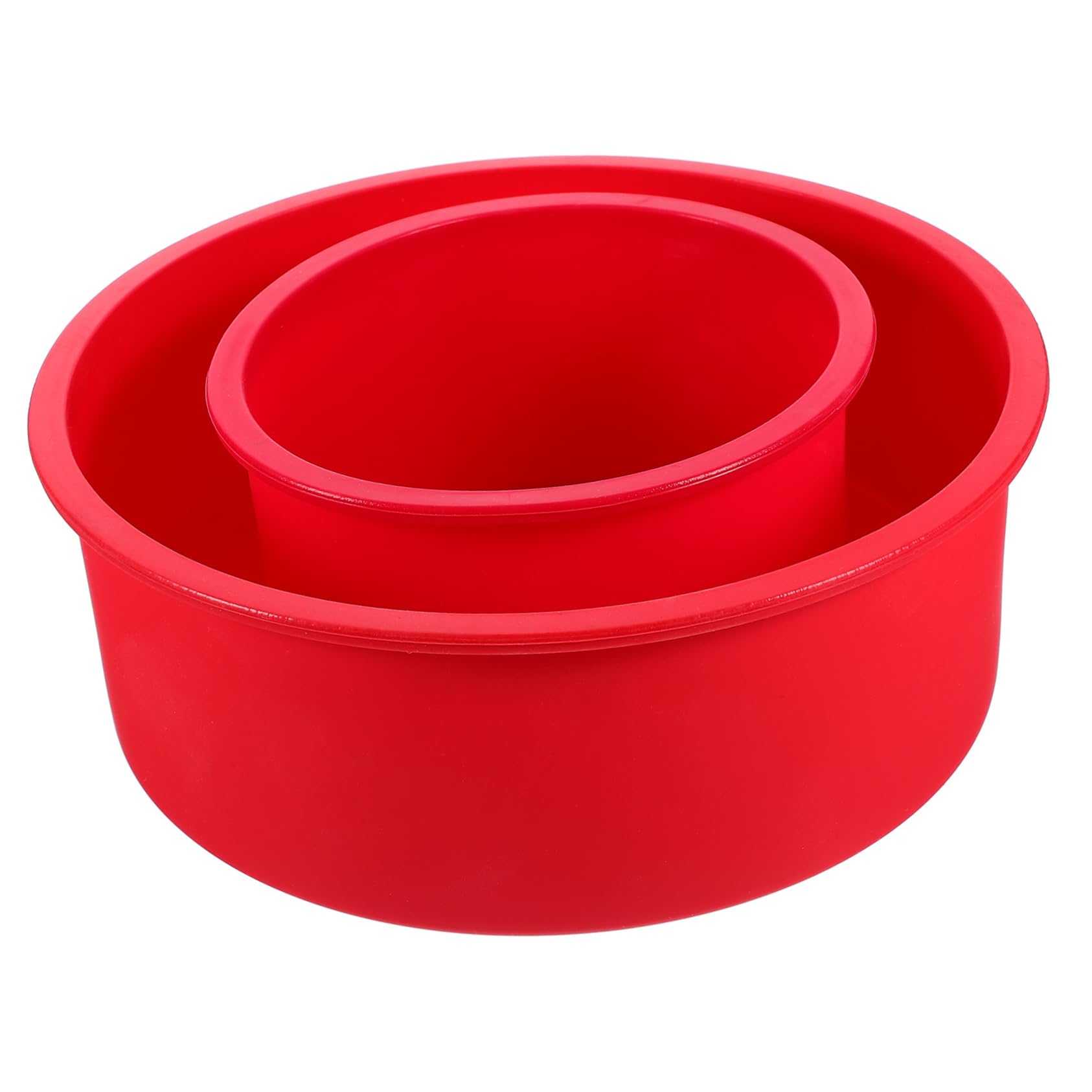HOLIDYOYO Silicone Cake Molds Set of 2 Small Round Baking Pans Non-Stick for Cheese Cake Baking