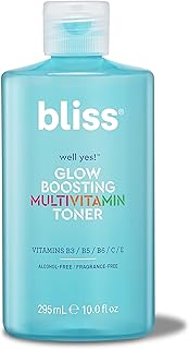 Bliss Well Yes! Glow Boosting Multivitamin Toner | Restores Skin’s Natural Balance | with Vitamins B3, B5, B6, C & E | Cle...