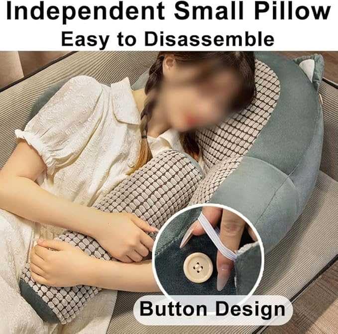 Cojín mullido para la cintura, soporte de espalda, almohada para sentarse en la cama, cómoda almohada de apoyo lumbar para relajarse en la cama