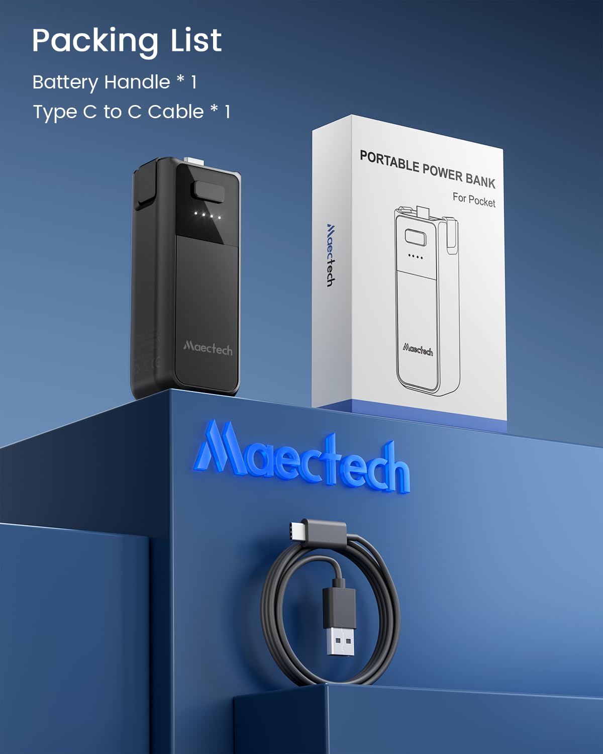 Manico di batteria a ricarica rapida per Osmo Pocket 3 accessori per tasca 3 impugnature di batteria con celle di batteria originali di fabbrica