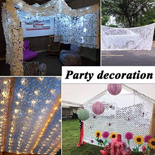 Tarnnetz Bundeswehr, Jagd Tarnung Netz - (2 × 3 M) Weiß Militär Tarnung Leichtes Waldnetz Camping Jagd Sport Jalousien… – Bild 6