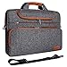 DOMISO 17 Zoll Wasserdicht Laptop Tasche Aktentasche Schultertasche Notebooktasche Business für 17-17.3" Notebook/Dell/Lenovo/Acer/HP/MSI/ASUS, Dunkelgrau