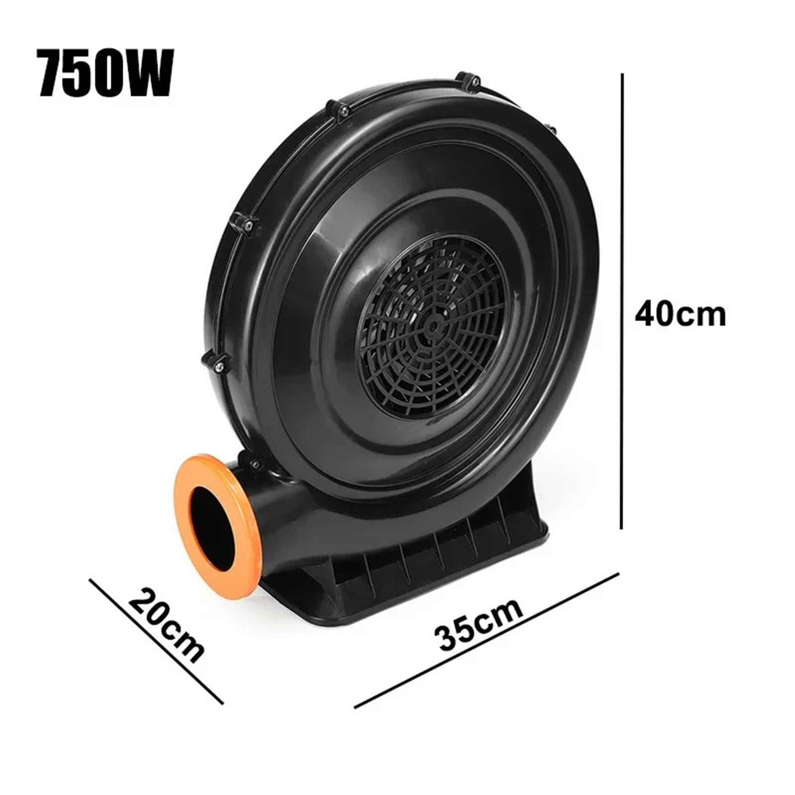 Ventilateur centrifuge sans balais 750 W for château gonflable, barbecue