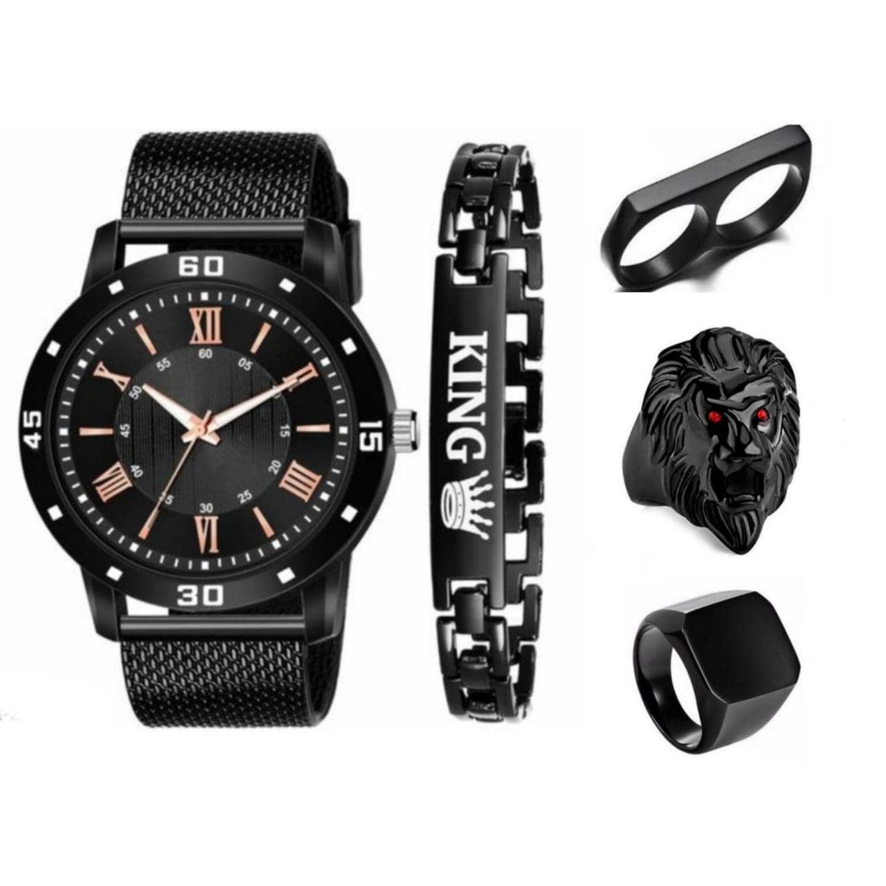 Mkm Stylish watche Combo Set for Boys|| Casual wacthes for You || Set of Watch and Bracelets for Mens - Combo04 (B0BCWGQRHX) Amazon Price History, Amazon Price Tracker