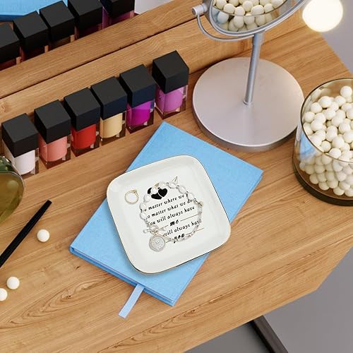 Miniatura 6 de Regalo para mejor amiga, mujer, regalos de amigos para mujeres, regalos de cumpleaños para amigos, bandeja de joyería para amigos, regalos únicos