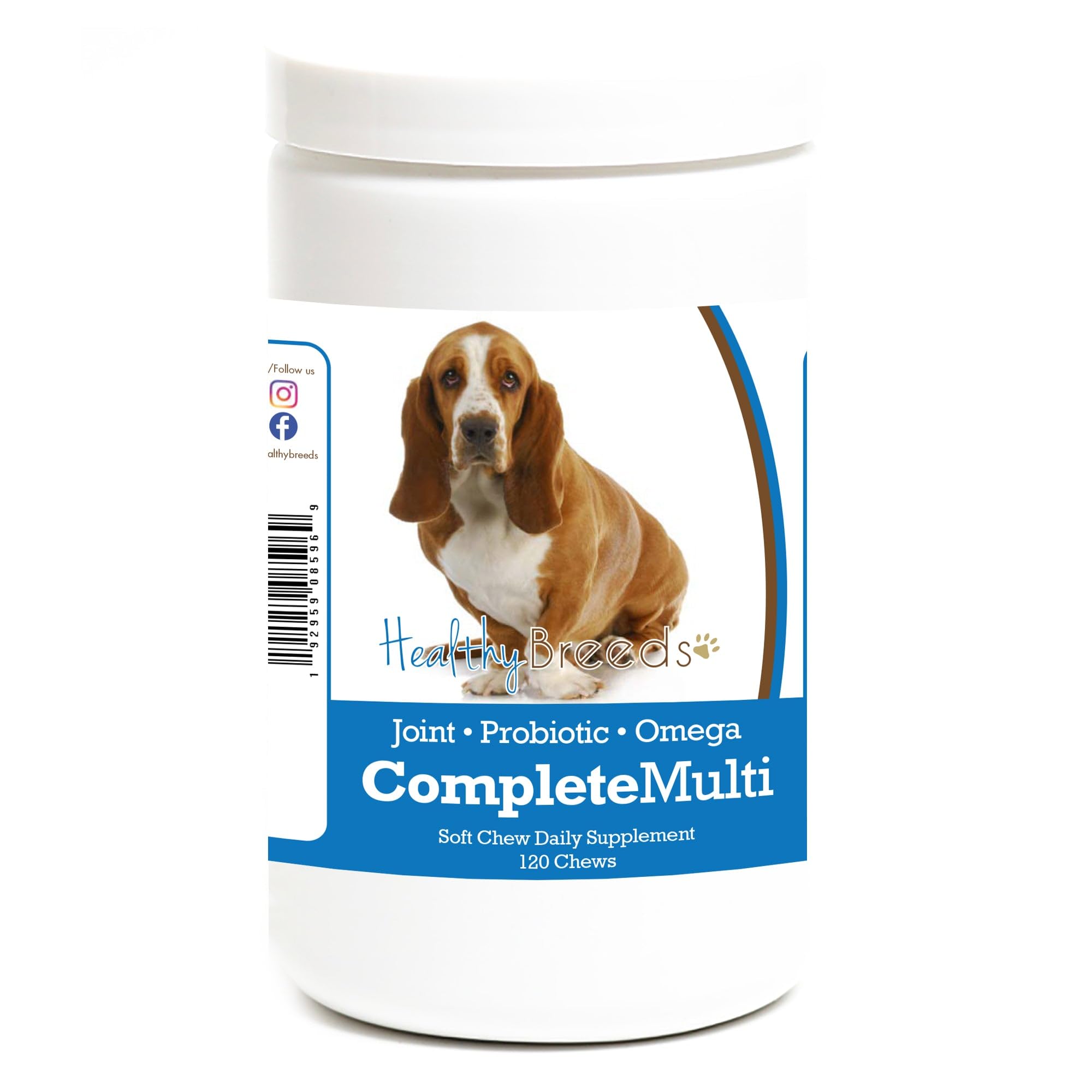 Healthy Breeds Basset Hound All In One Multivitamin Soft Chew 120 Count