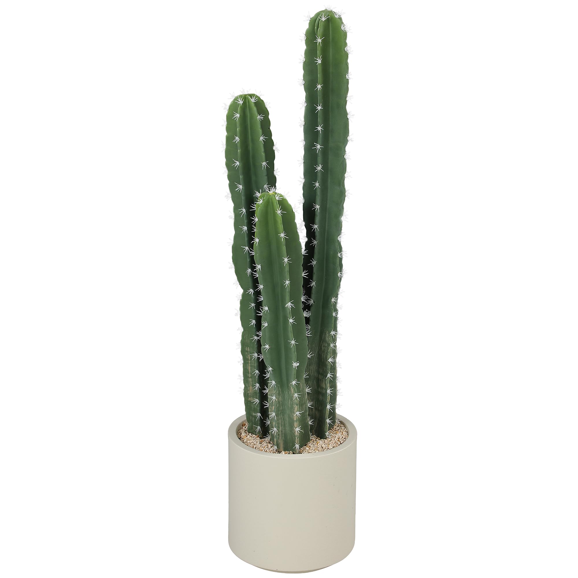 HOMCOM Pianta artificiale di cactus, grande 95 cm, piante artificiali in vaso, cactus a colonna, come vero cactus, decorazione per casa, ufficio, regali di inaugurazione della casa