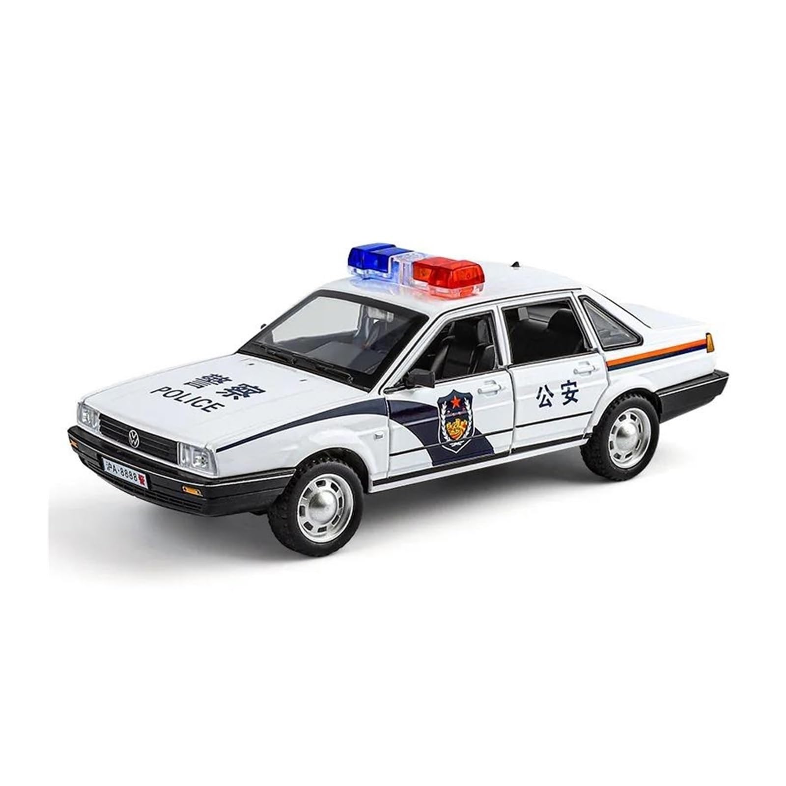 Mini Macchine Giocattolo 1 24 Per Santana Police Classic Model Car Pezzo da collezione esposizione Espositore Macchinine Scala