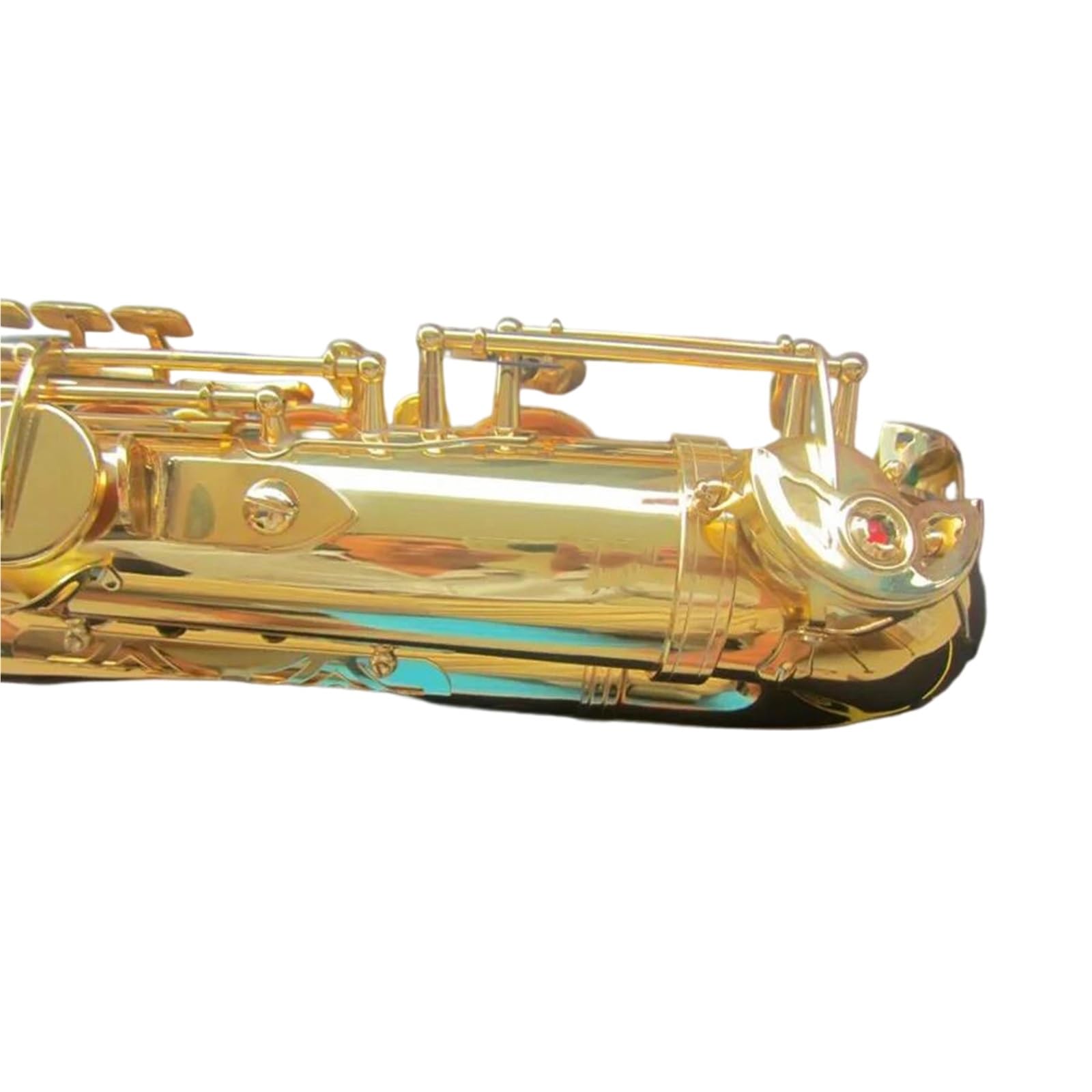 Saksofon Tenorowy Bb Profesjonalny Instrument Dęty Drewniany Korpus Pozłacany Z Futerałem