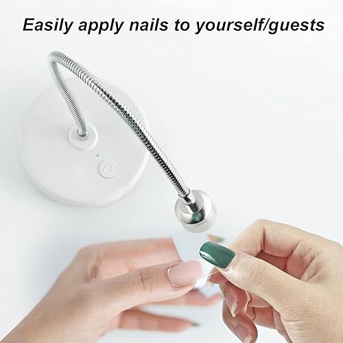 Miniatura 9 de Lámpara de uñas LED UV, secadora de uñas de 3 W, lámpara UV para uñas, mini secadora de uñas de cuello de cisne de gel, curado de esmalte de uñas