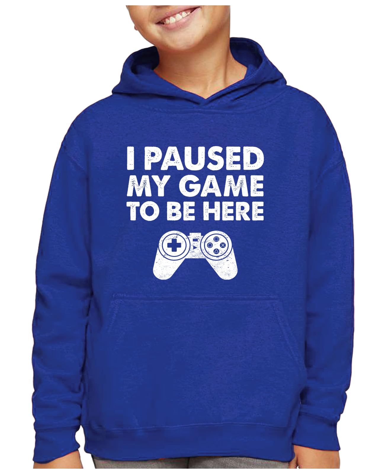 Tstars Funny Kids Gaming Apparel Hoodie Gifts for Gamers I Paused My Game to Be Here Hoodies