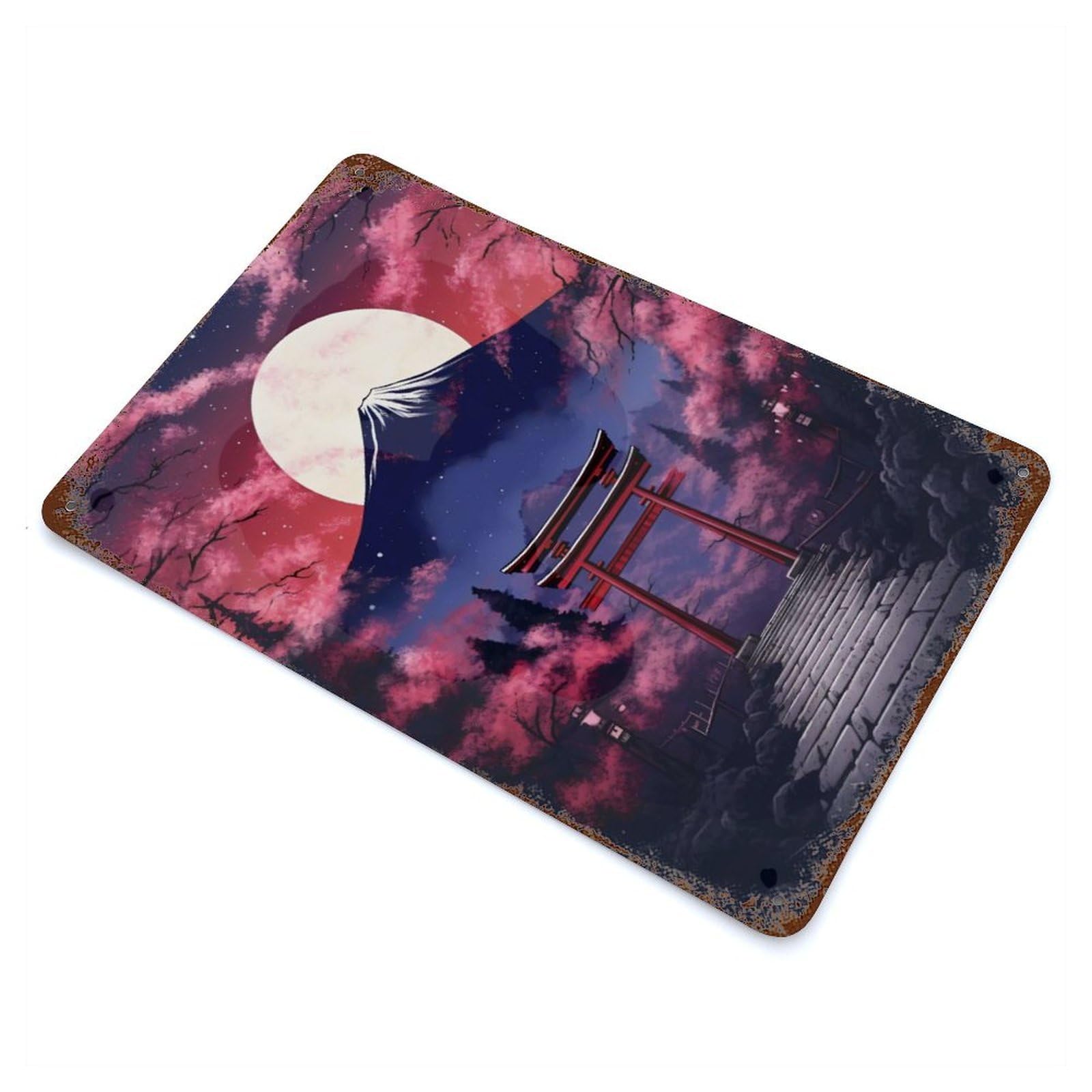 Japan Fantasy Gate Retro Metal Sign 11.8"x7.9", for Office, Studio And Wall Decor, Industrial Home Decor