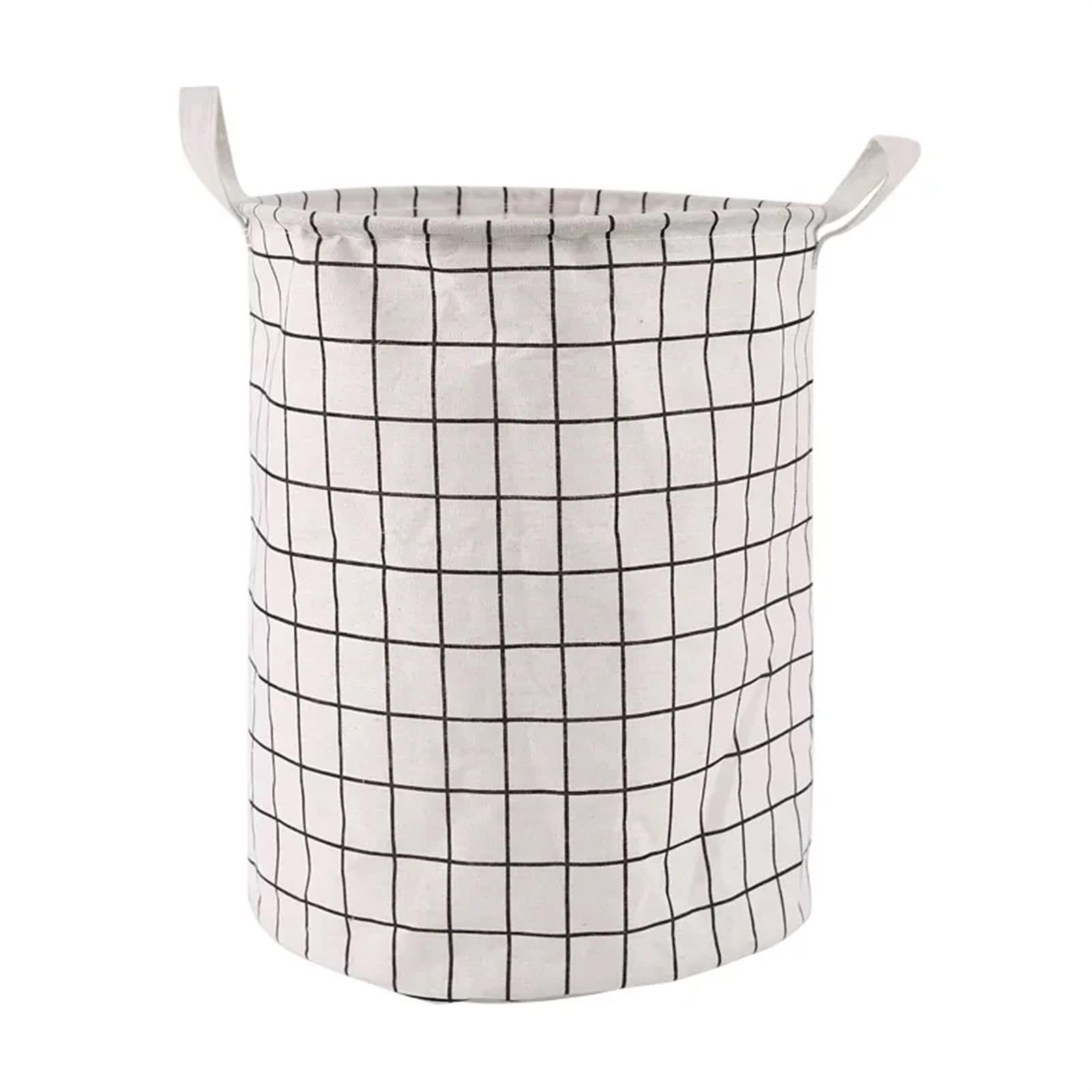 Folding Laundry Basket Household Storage Fabric Dirty Cloth Bucket Toy for Dorm and Family