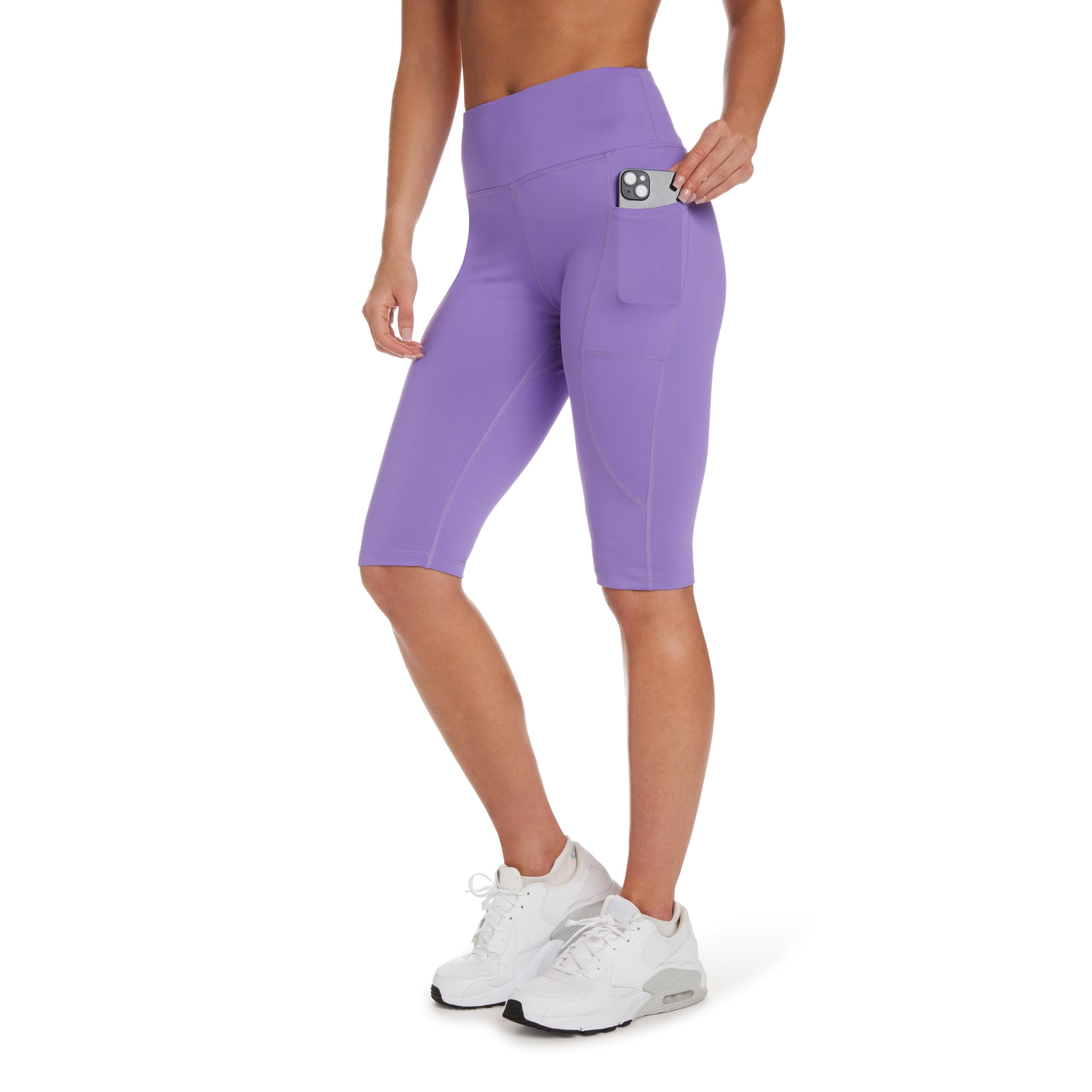 Zippy High Waisted Capri Leggings for Women - Tummy Control Yoga Pant with Pockets for Cycling, Running and Workout