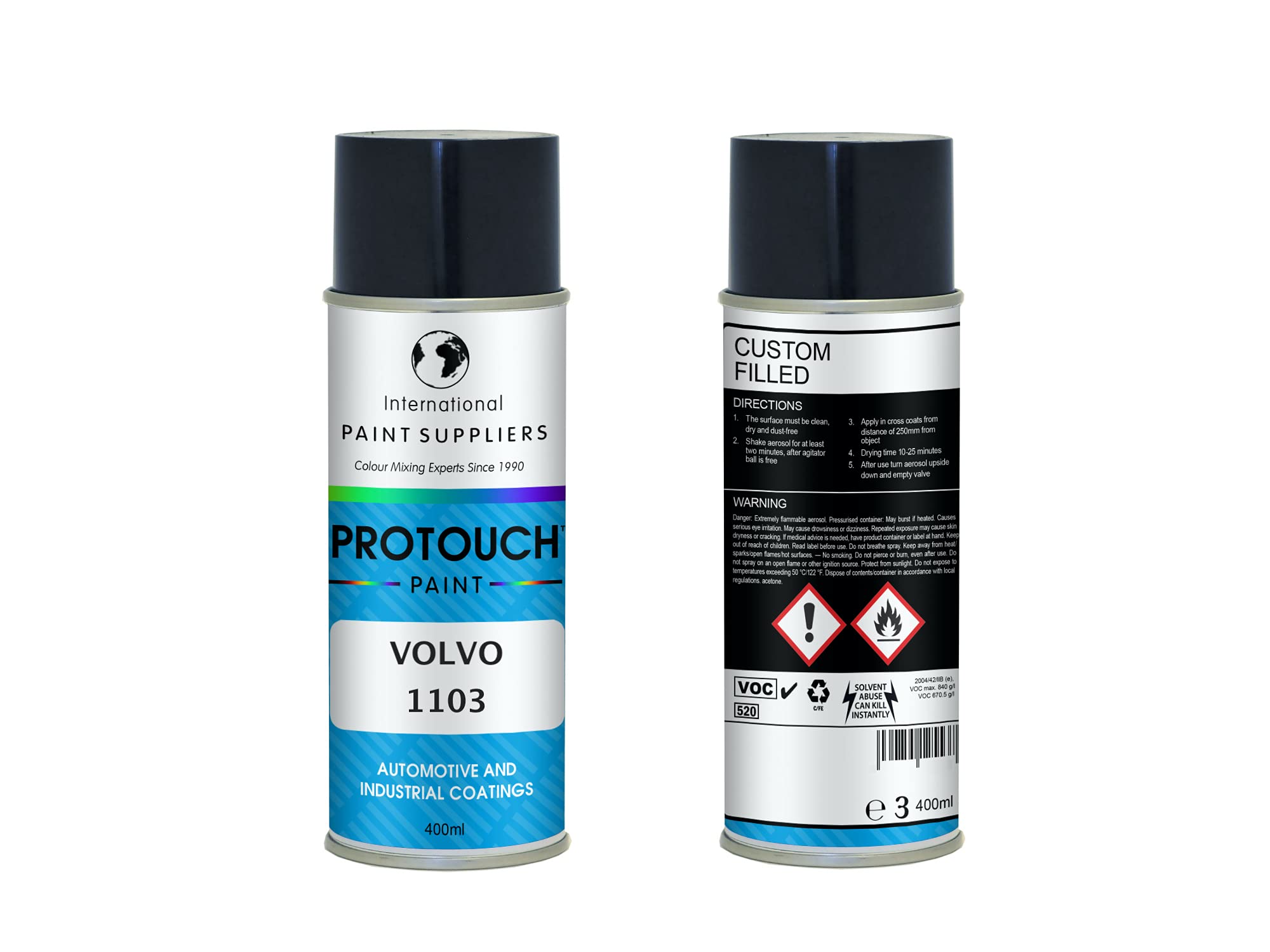 PROTOUCH FOR [VOLVO 1103 WINTER WHITE CAR PAINT SPRAY 400ML AEROSOL