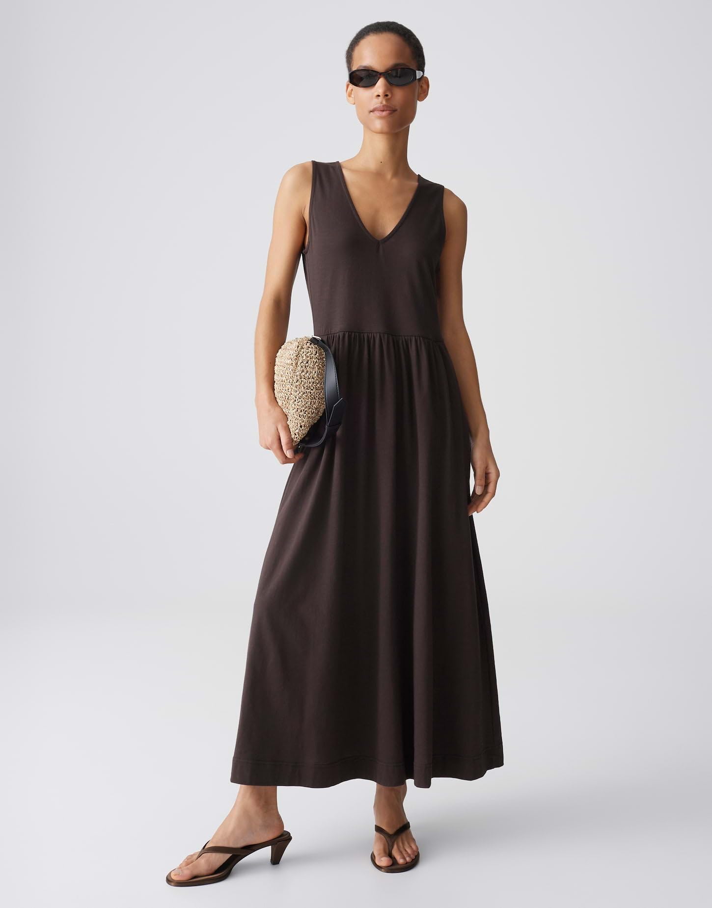 OPUS Damen Midikleid | Vielseitiges 3 in 1 Jersekleid mit separatem T-Shirt