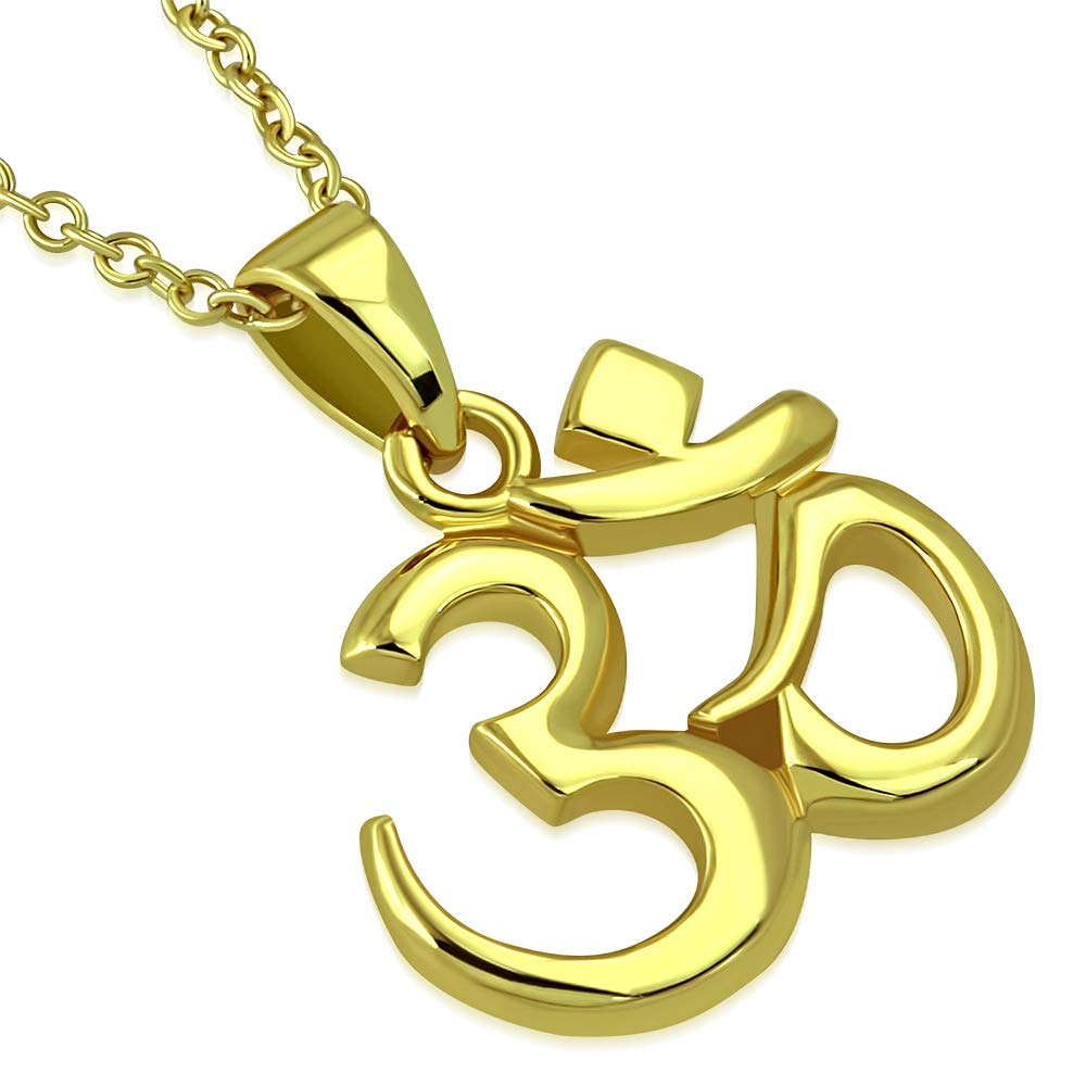 My Daily StylesAUM OM Pendant Necklace - Stainless Steel Yoga Symbol, Sanskrit Ohm Amulet Jewelry, Meditation, Women's Pendant | Necklace Gift