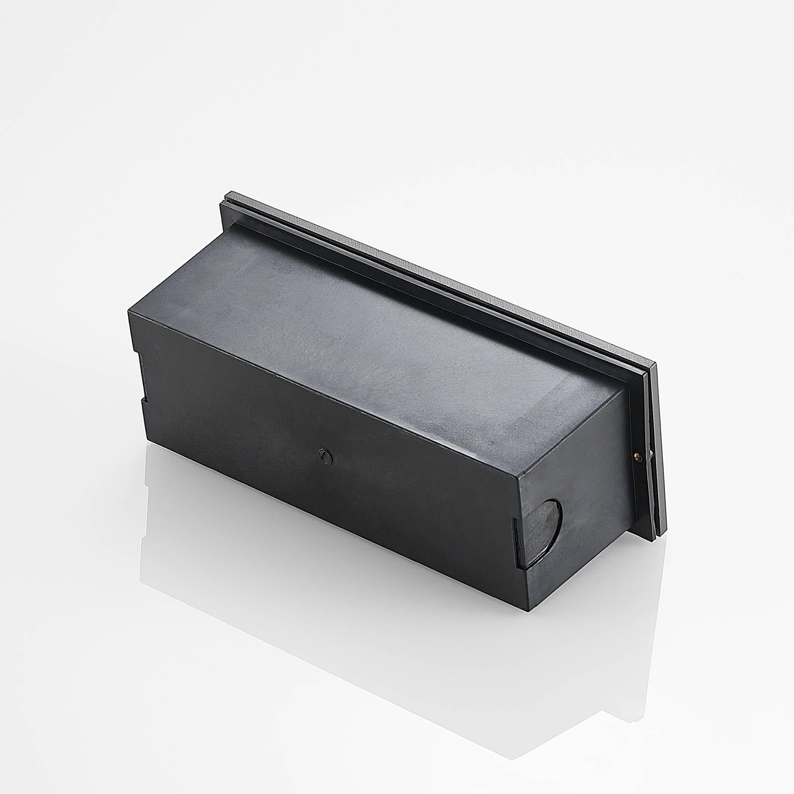 Lucande LED Lámpara de pared exterior Lachlain (Moderno) en Gris hecho Aluminio (1 llama, lámpara empotrable para exteriores, aplique exterior/fachada vivienda