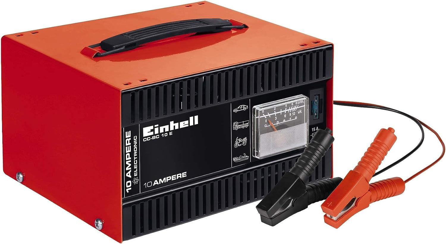 Einhell CC-BC 10 E Batterie-Ladegerät 12 V 5-200 Ah Stahlblechgehäuse