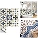 Pegatinas para Azulejos, Impermeable Autoadhesivo Marroquí Azulejos Retro Estilo Victoriano Mosaico Transferencias Azulejos Pegatinas Bricolaje para Cocina Baño Hogar Decoración (10 x 10 cm,B-30PCS)