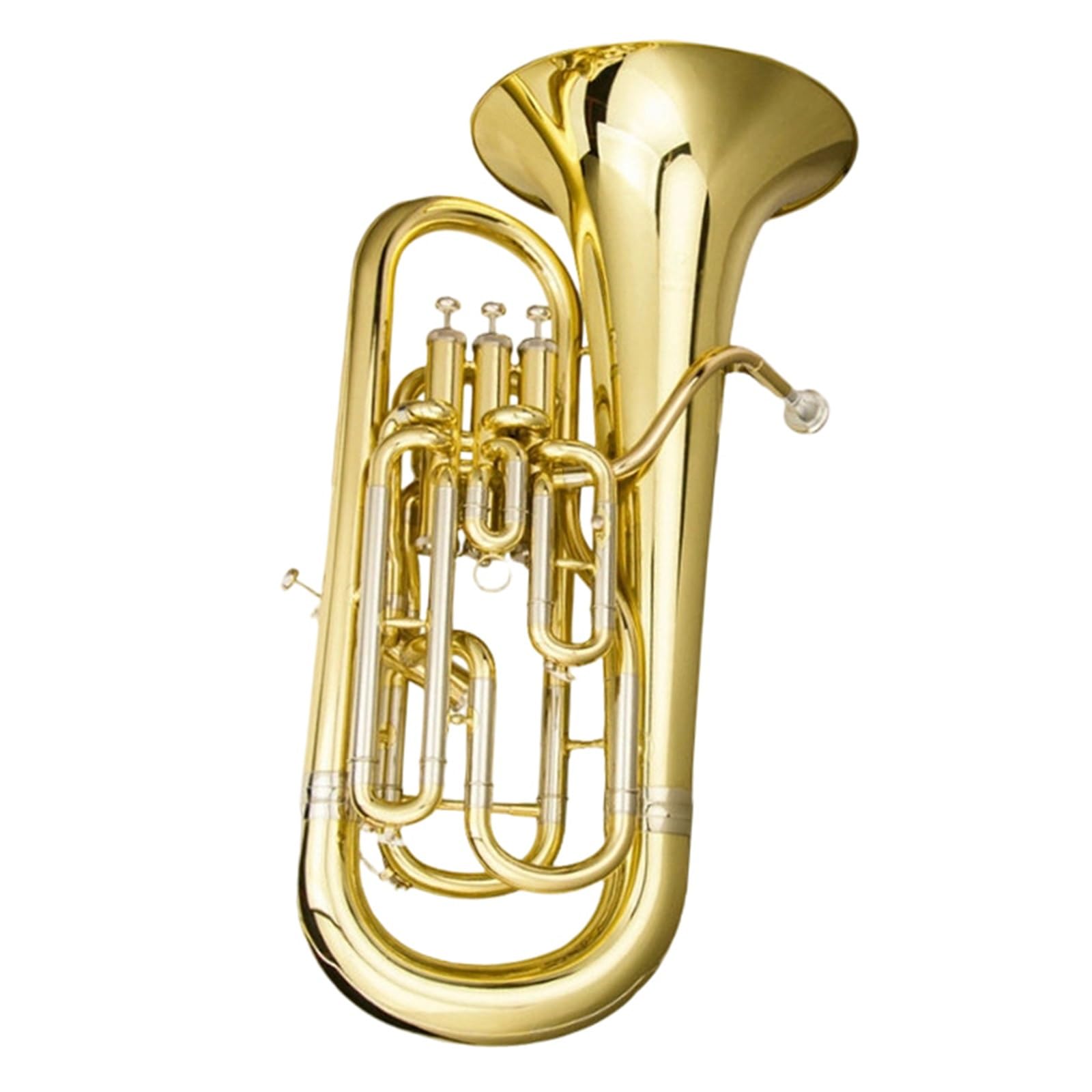 Bombardino Instrumentos De Viento Metal Bombardino Bb Tono Tres/cuatro Botones Instrumentos Musicales De Latón Profesionales Para Práctica Interpretación(Type 5)