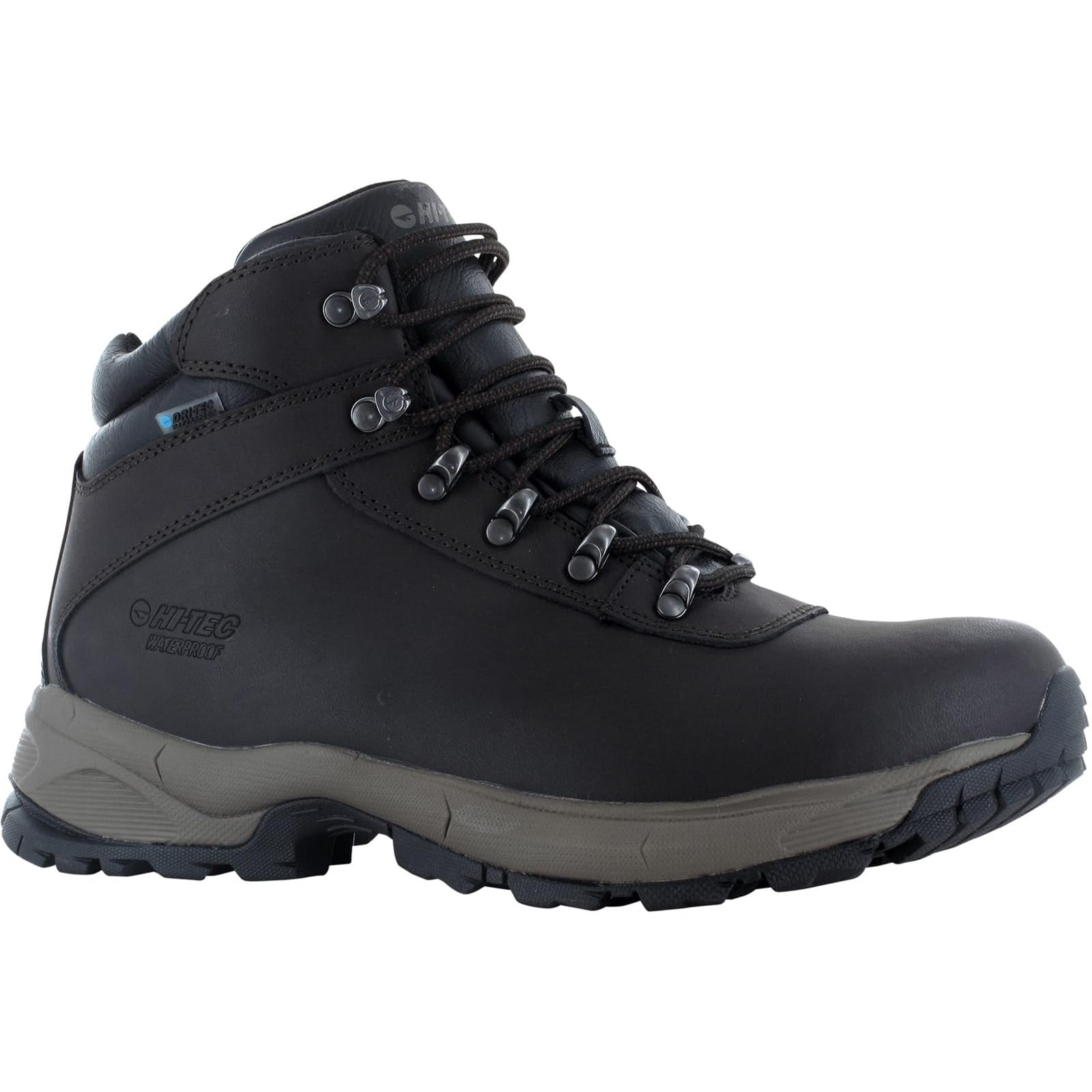 Hi-Tec Men's Brown Eurotrek Lite Waterproof Faux Leather Dark Chocolate Hiking Boots Uk Size 11