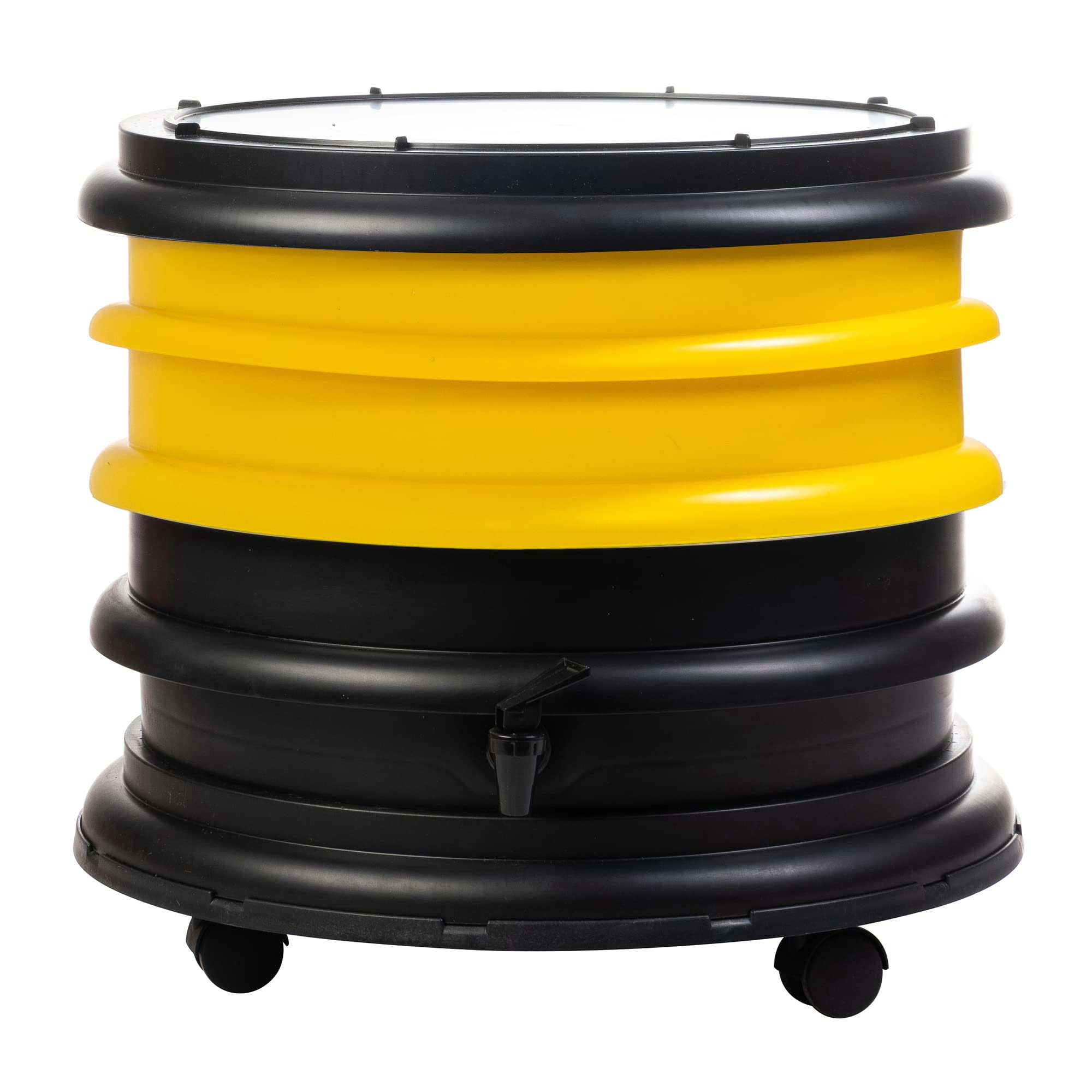 Wormbox Yellow | Wormery Worm Farm Composter 2 Trays | 32 Liters | Organic Waste Compost, Make Your Worm Castings