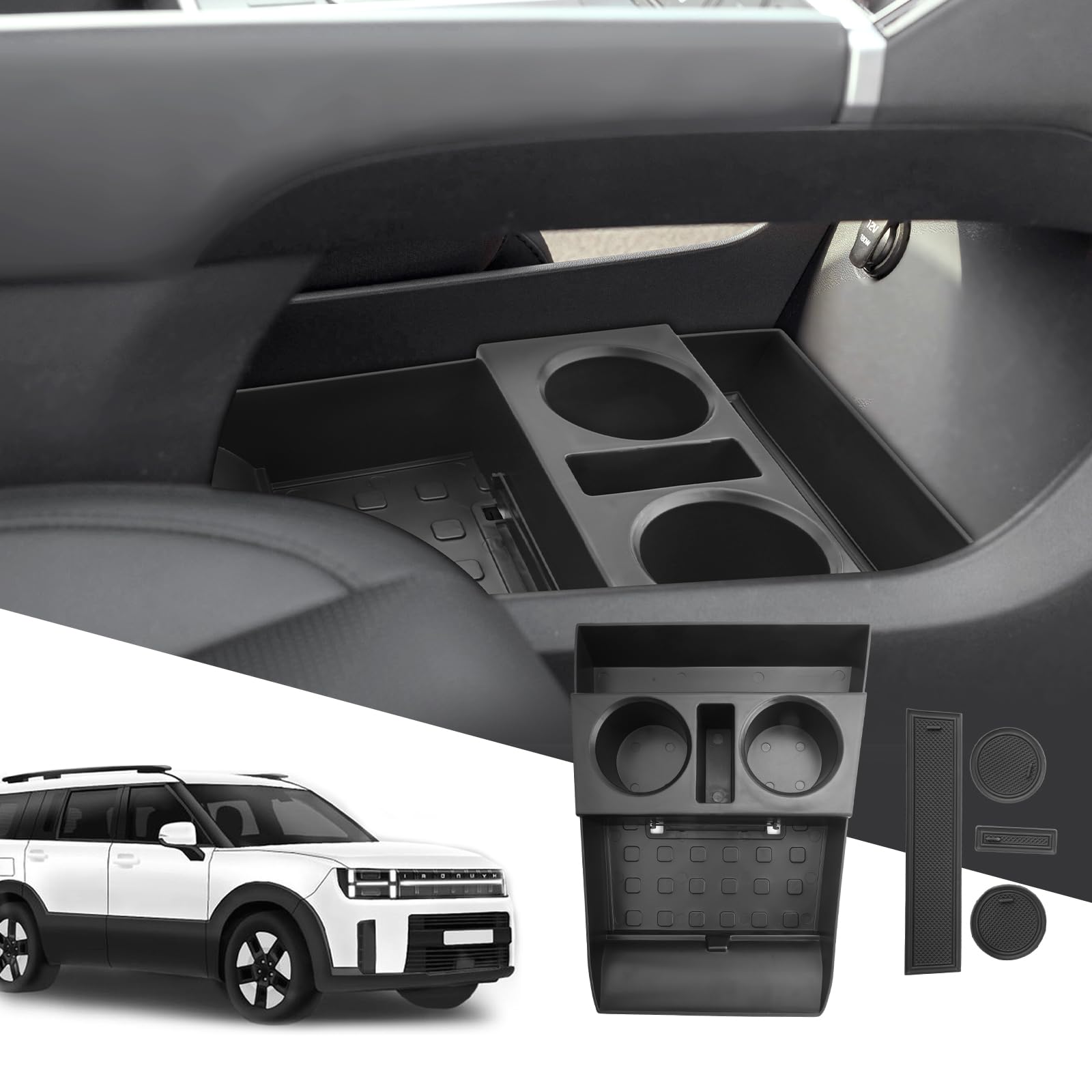 SXCY for 2024 2025 Hyundai Santa Fe Accessories Center Console Organizer Santa Fe