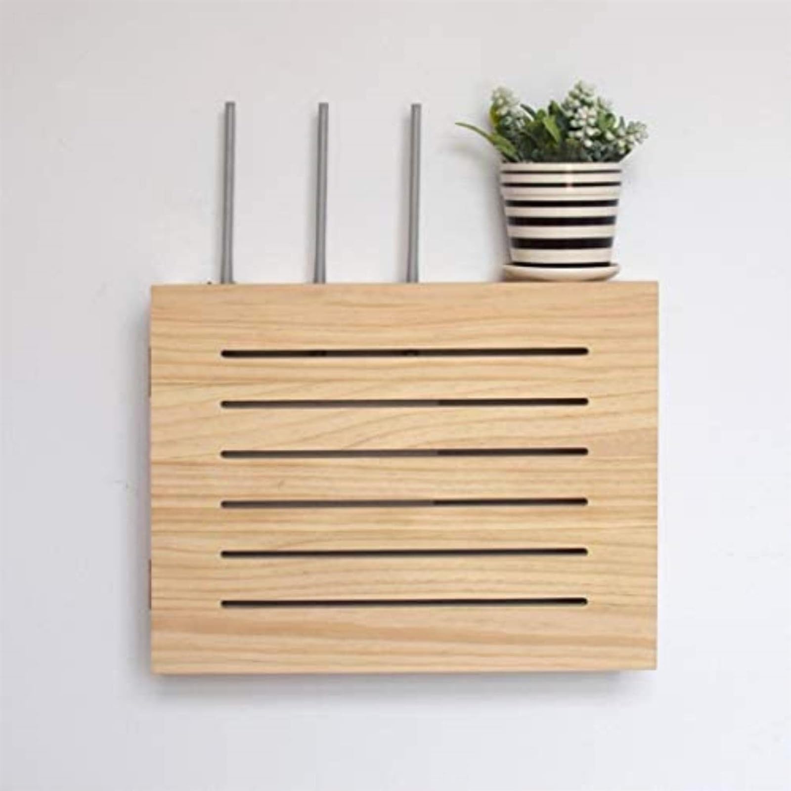 Router Box Kabel Verstecken Wand Steckdosen Box Modisch Routers Aufbewahrungsbox Wandmontierte Regal Halter Router Schrank Wandbox Routerkasten (Size : 39.5x23.5x9.5cm)