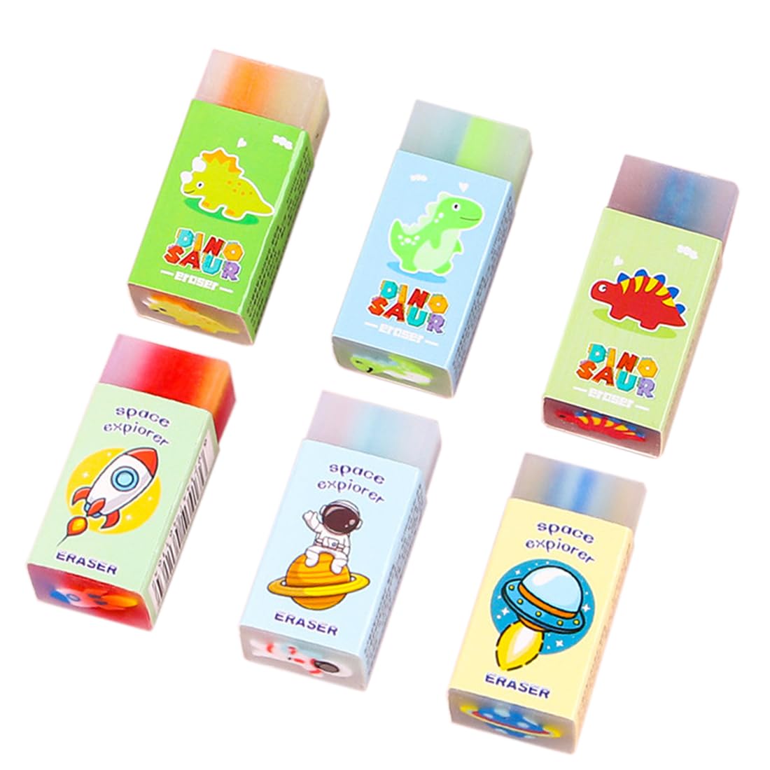 ZXUPOI 3 Pcs Gommes Animal Mignon, Crayon Gomme Douce Colorée, Kawaii Pour Les Enfants De La Papeterie Étudiante, En Caoutchouc Pour Les Fournitures Scolaires De Bureau