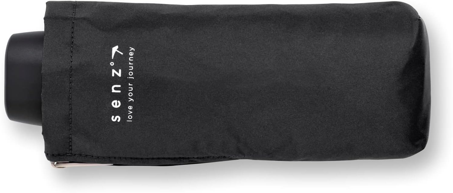 Senz° Micro Windproof Umbrella - 31.5 x 29.13 in - Manual Folding - Pure Black