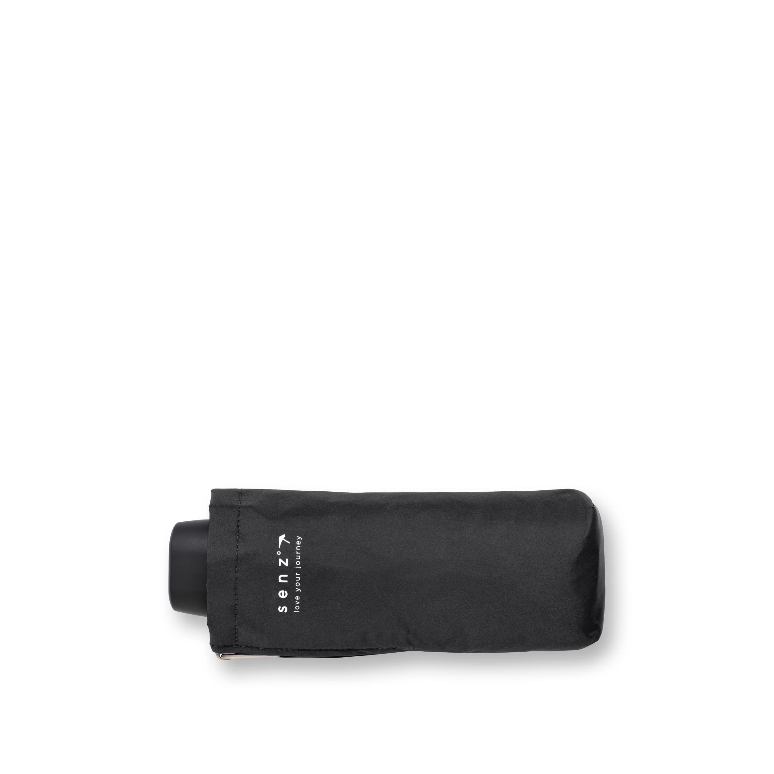 SENZ ° micro foldable storm umbrella pure black, pure black, Medium, Czysta czerń, Medium