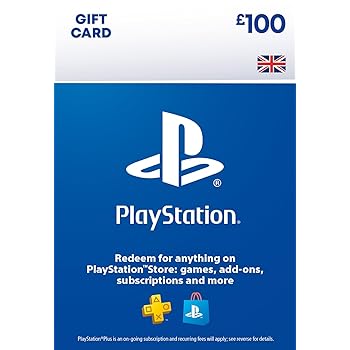PlayStation Store Gift Card £100 Code via Email