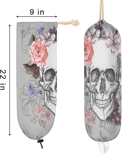 Miniatura 8 de Organizador de bolsas de plástico con diseño de animales de dinosaurios, organizador de bolsas de plástico para colgar en la pared, dispensador de