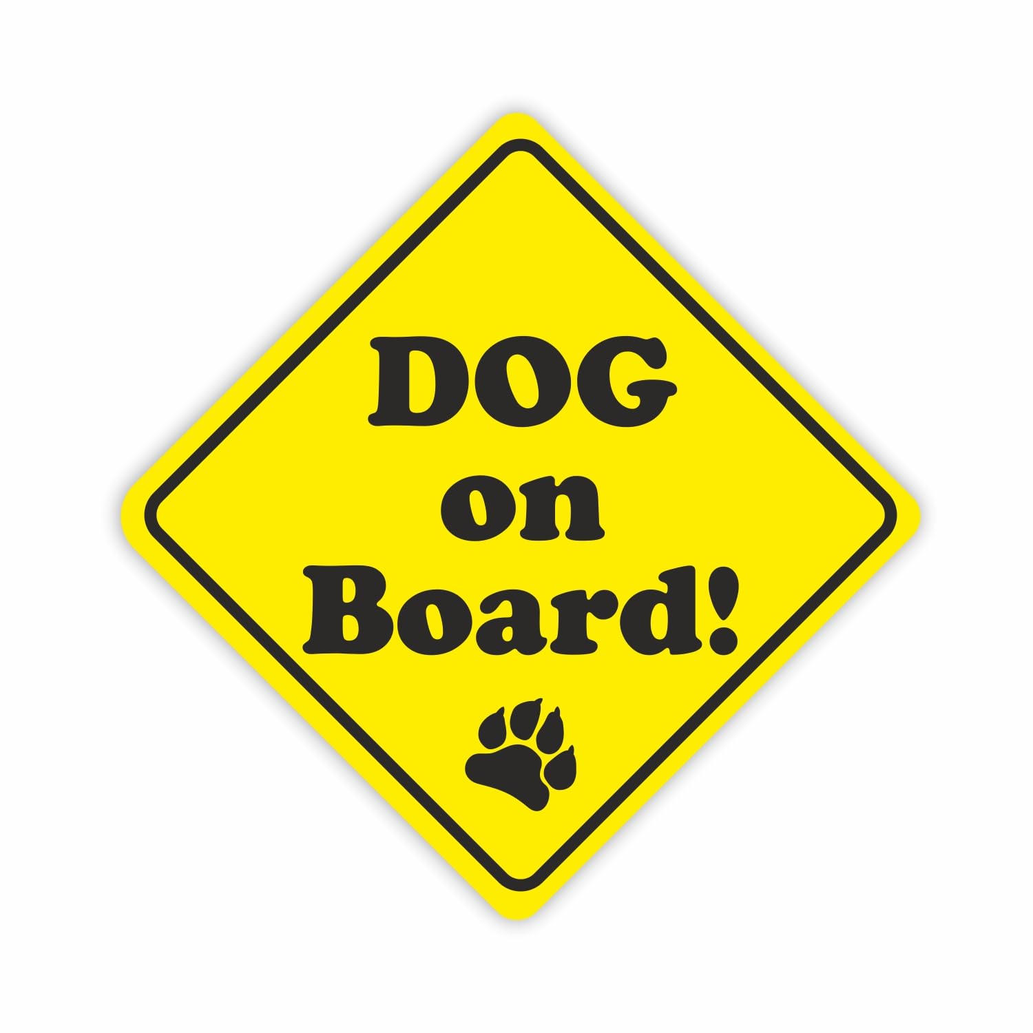 iSecur Adesivo per auto Dog on Board I 11 cm di altezza, adesivo per cani I proprietari di cani I resistente alle intemperie I kfz317