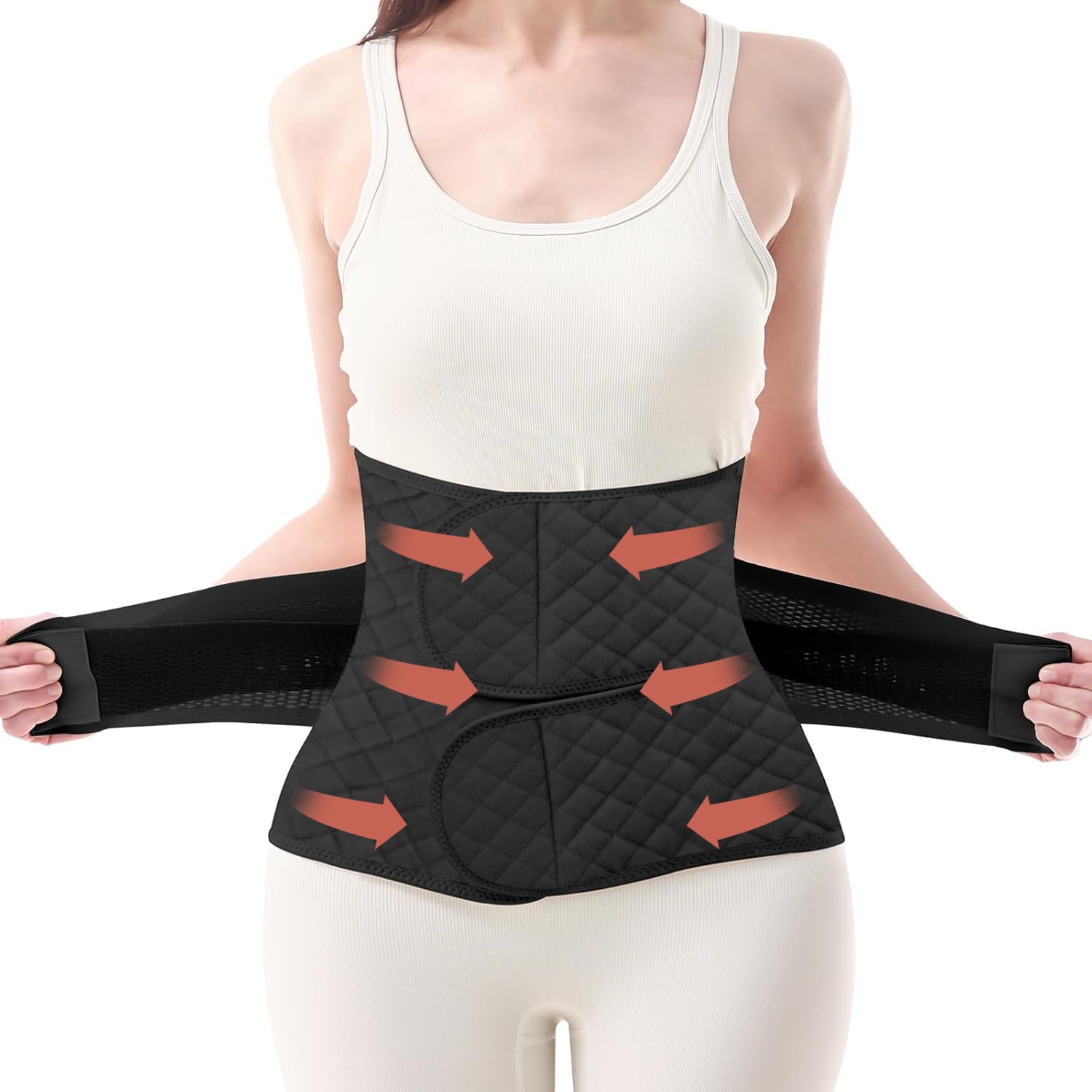 Trendyline Postpartum Belly Wrap for Women: Abdominal Binder Post Surgery Postpartum Belly Band Post Partum Binder - C Section Recovery Belt Post Partum Support Girdle Stomach Hysterectomy Belly Band