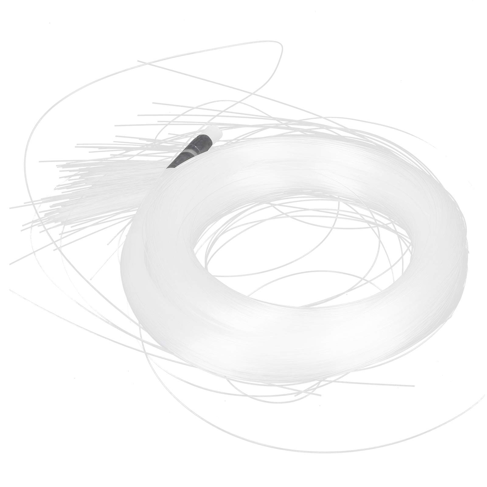 200 pezzi di cavo in fibra ottica, fili di fibra ottica in plastica PMMA luminosi da 0,75 mm per tende luminose fai-da-te, decorazioni per feste, illuminazione a soffitto e a