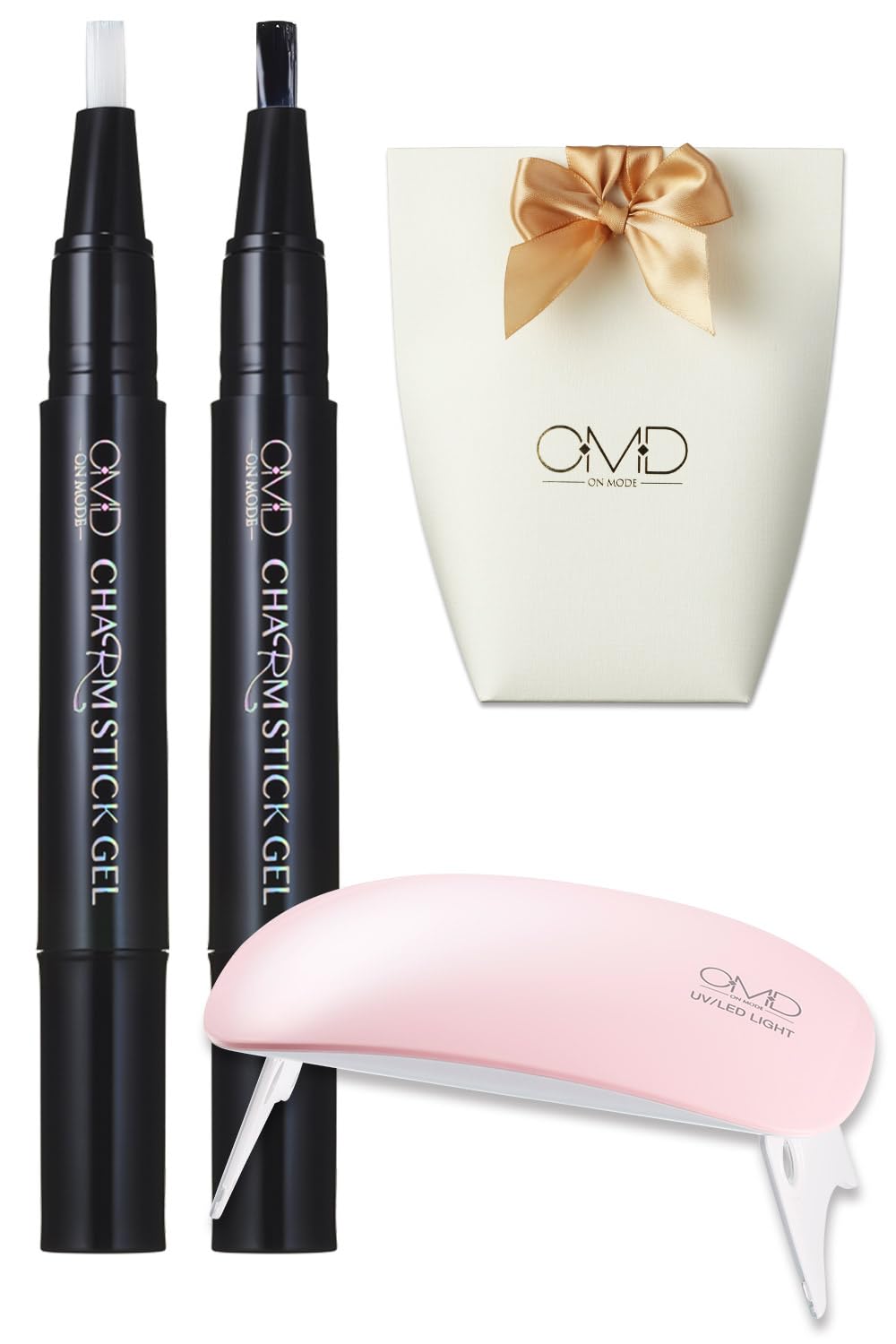 Amazon | 剥がせる ジェルネイル ギフト 5点セット OMD チャーム