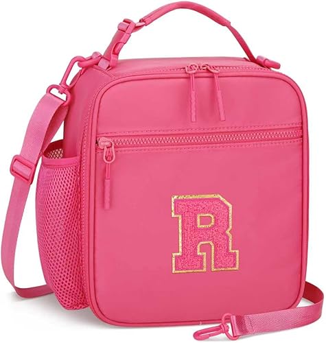 Miniatura 40 de Lonchera inicial aislada para niñas y niños, regalo para el regreso a clases, bolsa de almuerzo reutilizable a prueba de fugas con correa ajustable