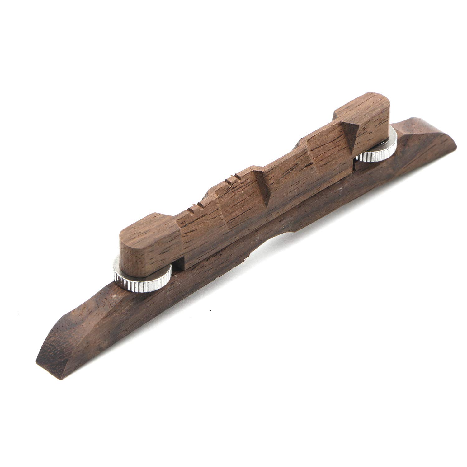 Swhmc 4.53-Inches Adjustable Compensated Mandolin Strings Bridge Ebony for Archtop Mandolins