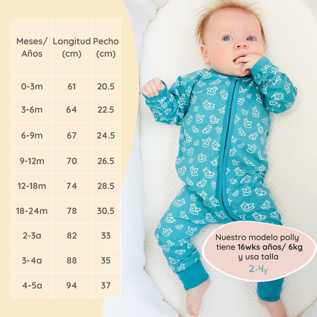 Bramble & Bear Pijama Bebé Niño y Niña (Packs de 2) - Algodón Orgánico. Pijamas Enteros para Bebés Supersuaves — view 5