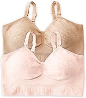 Vista 1 de Kindred Bravely Paquete de 2 brasieres de bombeo manos libres (beige y rosa, talla S-Busty)