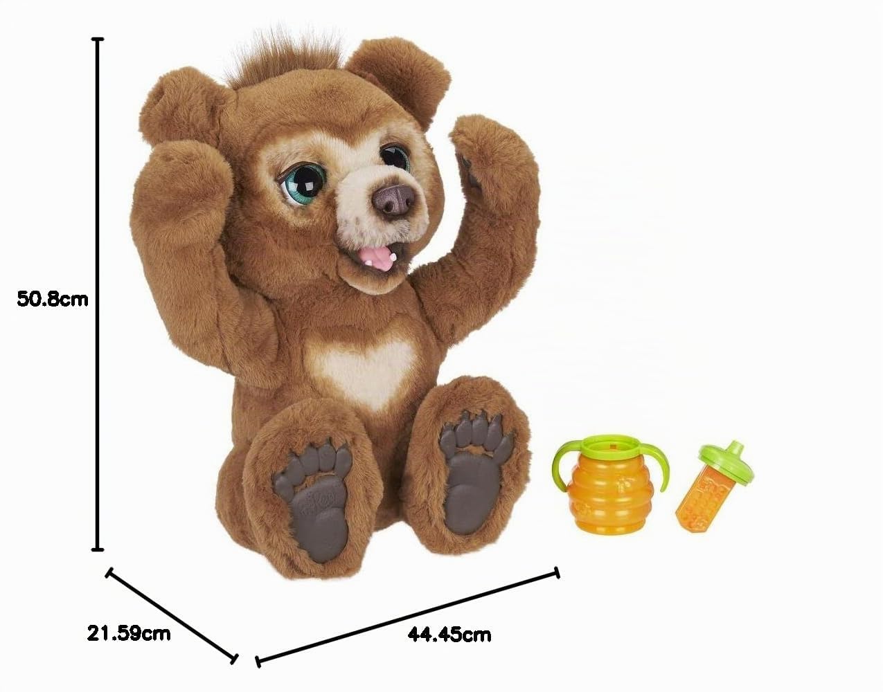 FurReal Cubby, Mein Knuddelbär, interaktives Plüschtier, ab 4 Jahren Braun