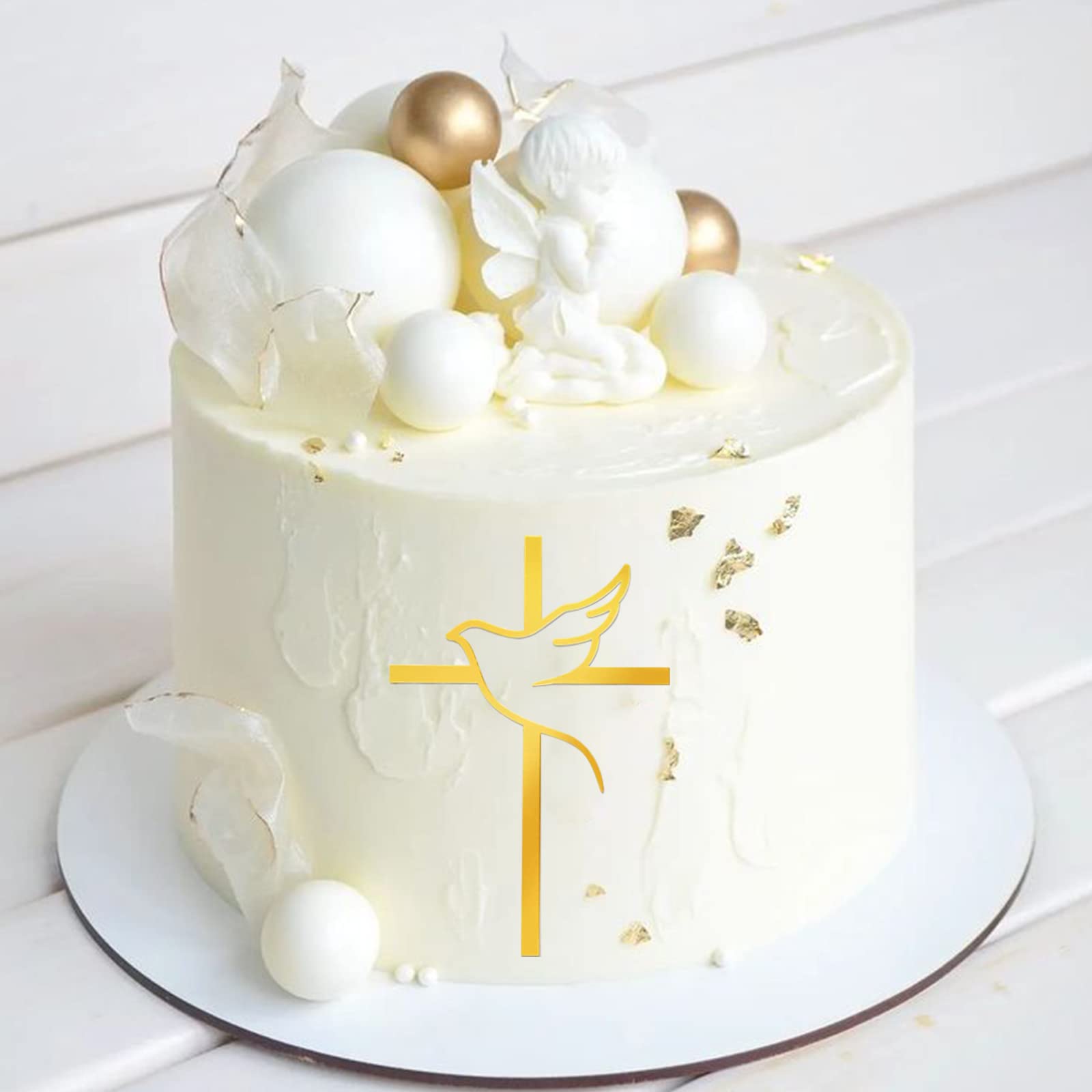 Cake Topper per battesimo e nascita maschio scritta