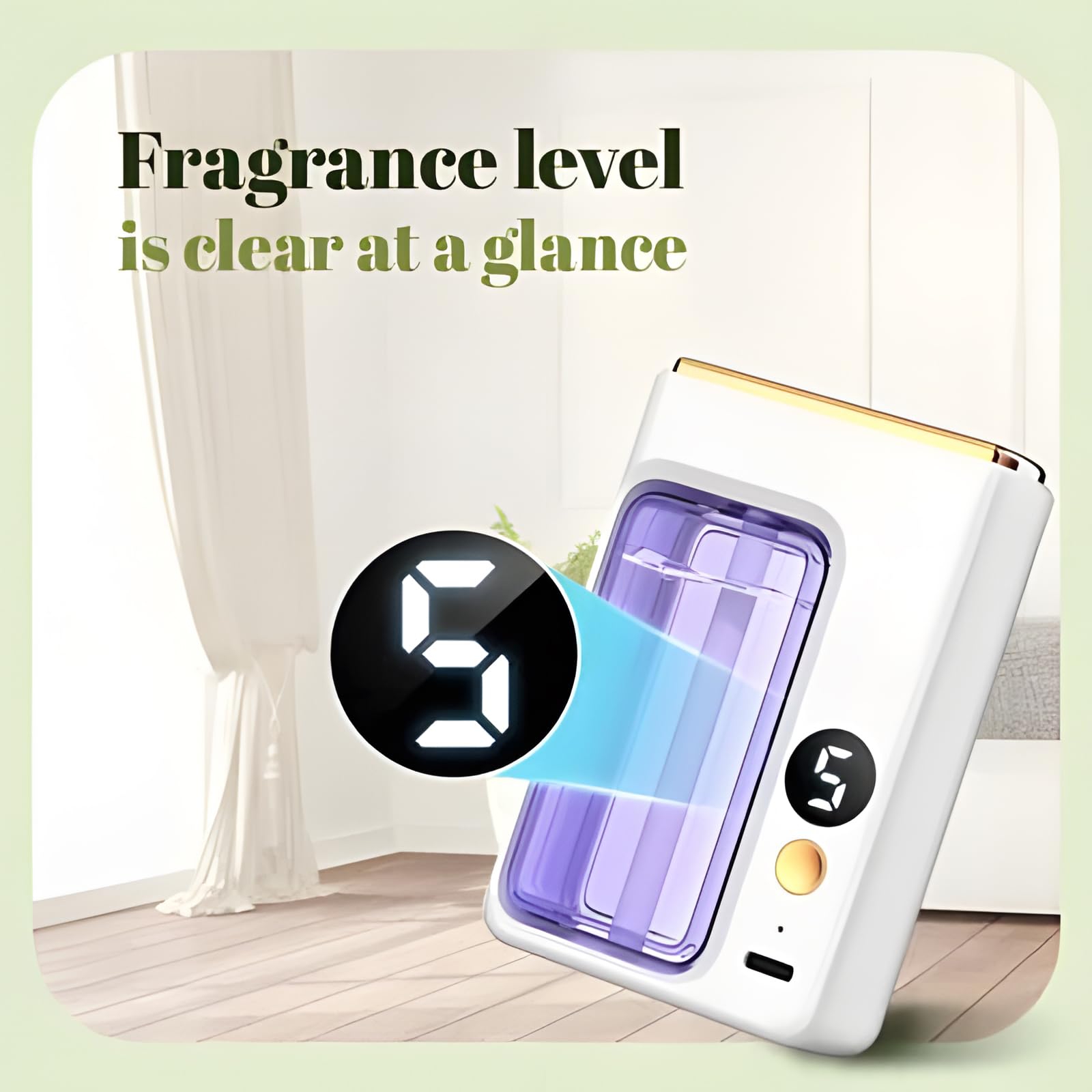 Diffuseur d'aromathérapie automatique, diffuseurs d'huiles essentielles pour la maison, version à affichage numérique du diffuseur d'arômes, diffuseurs de parfum remplaçables pour la maison, diffuseur