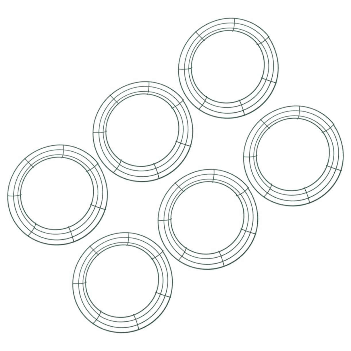 6stücke Eisen Kranzrahmen Rund Zum Basteln Blumenkranz Für Tür Wand Dekoration Hochzeit Weihnachten DIY Projekt Kranzring Metall Draht Rahmen