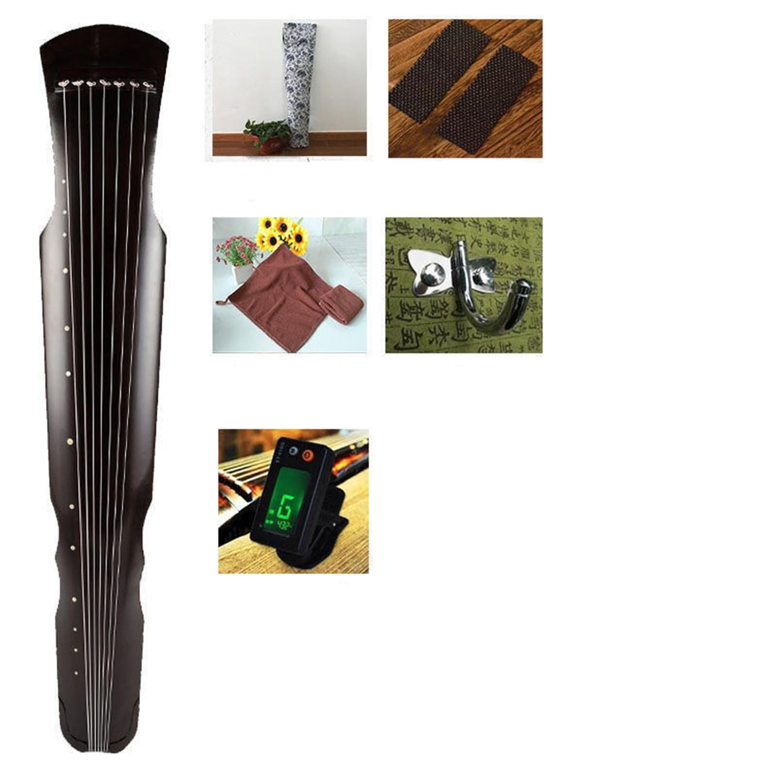 Guqin Musikinstrument Professionelles Handgefertigtes Paulownia Guqin Instrument Mit Sieben Saiten Für Anfänger Und Erwachsene(Type 3)