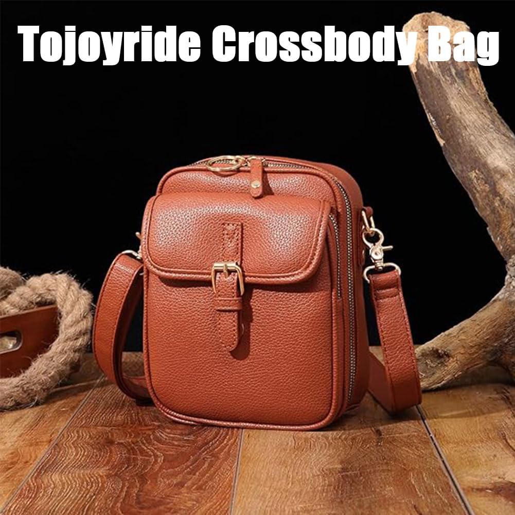 Crossbody Bag for Women, Leather Crossbody Purse, Leather Bag for Women with Built in Wallet