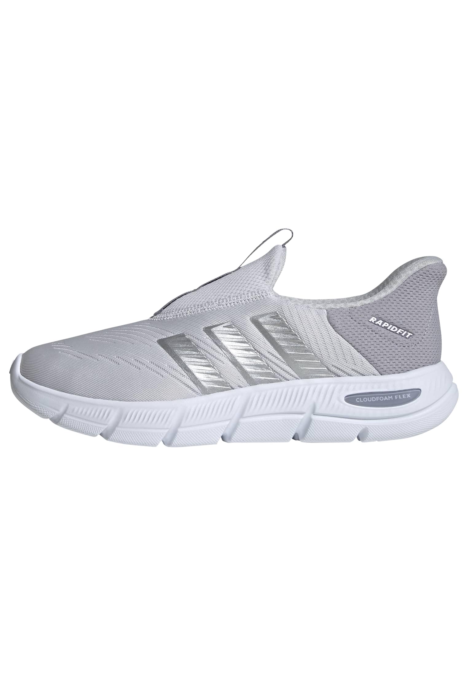 adidas Women's Cloudfoam Flex Slip ON Shoes, Dash Grey/Silver met./Glory Grey, 3.5 UK